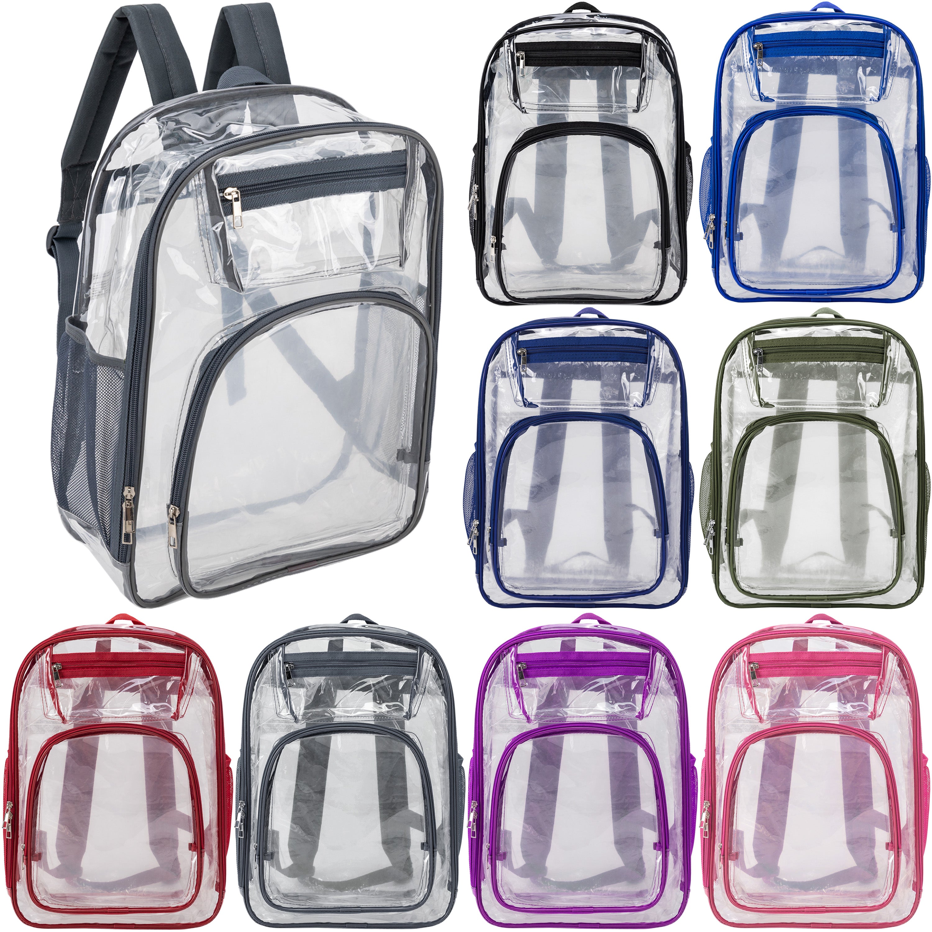 Mesh clear backpacks best sale