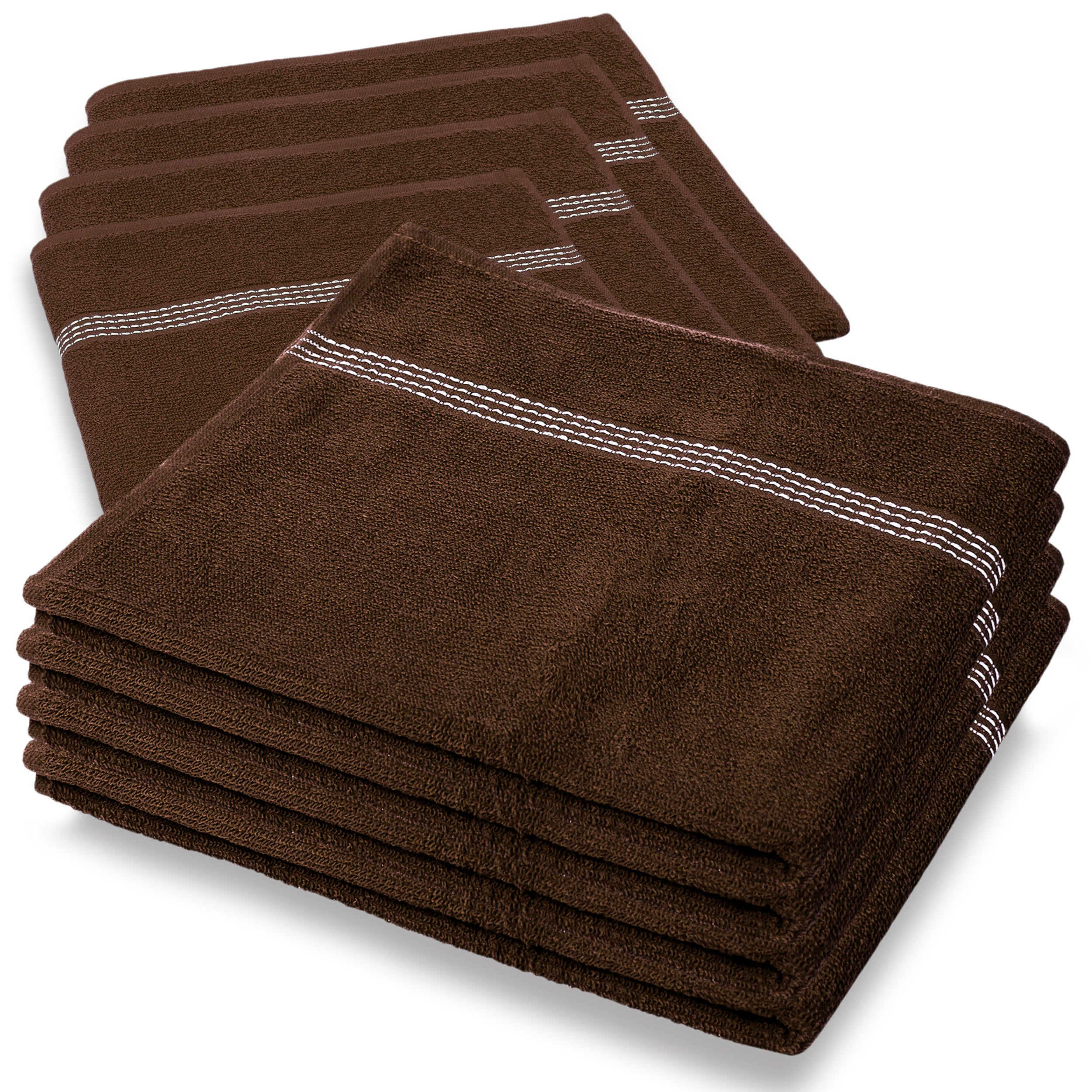 27"x50" Coffee Brown Wholesale Value Bath Towels 48-Pack – Bulk Case of 48