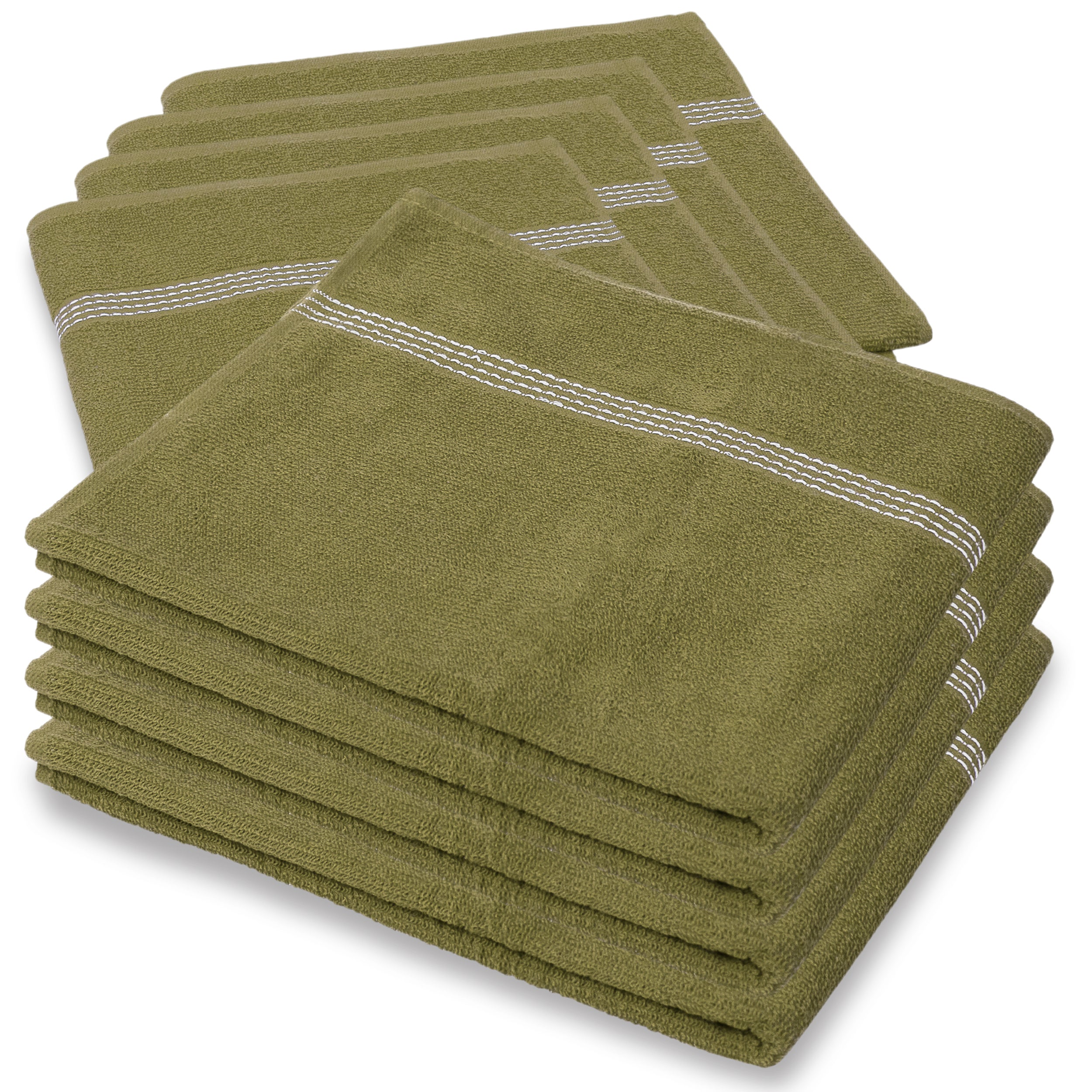 27"x50" Lime Green Wholesale Value Bath Towels 8-Pack – Bulk Case of 8