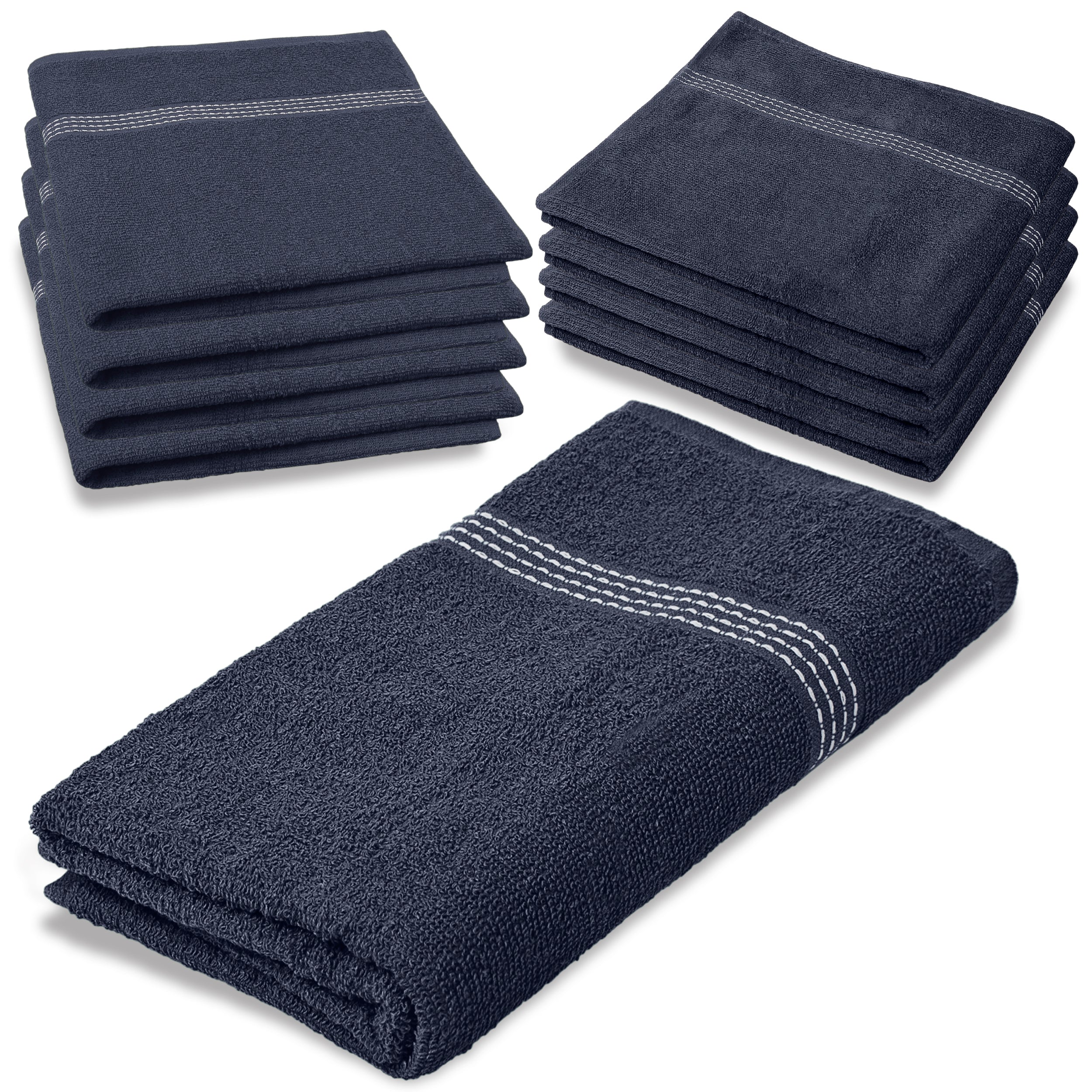 27"x50" Royal Blue Wholesale Value Bath Towels 8-Pack – Bulk Case of 8