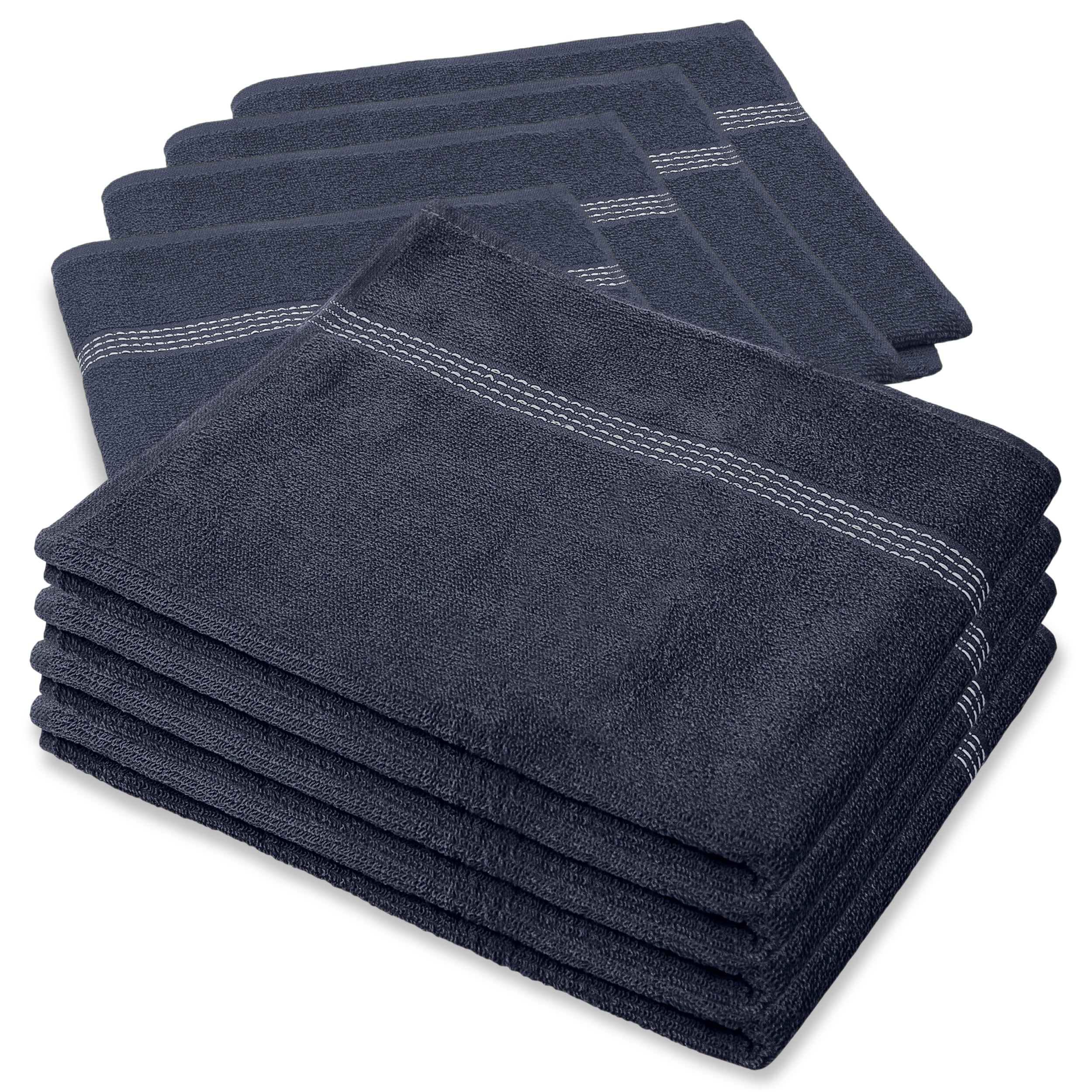 27"x50" Royal Blue Wholesale Value Bath Towels 8-Pack – Bulk Case of 8