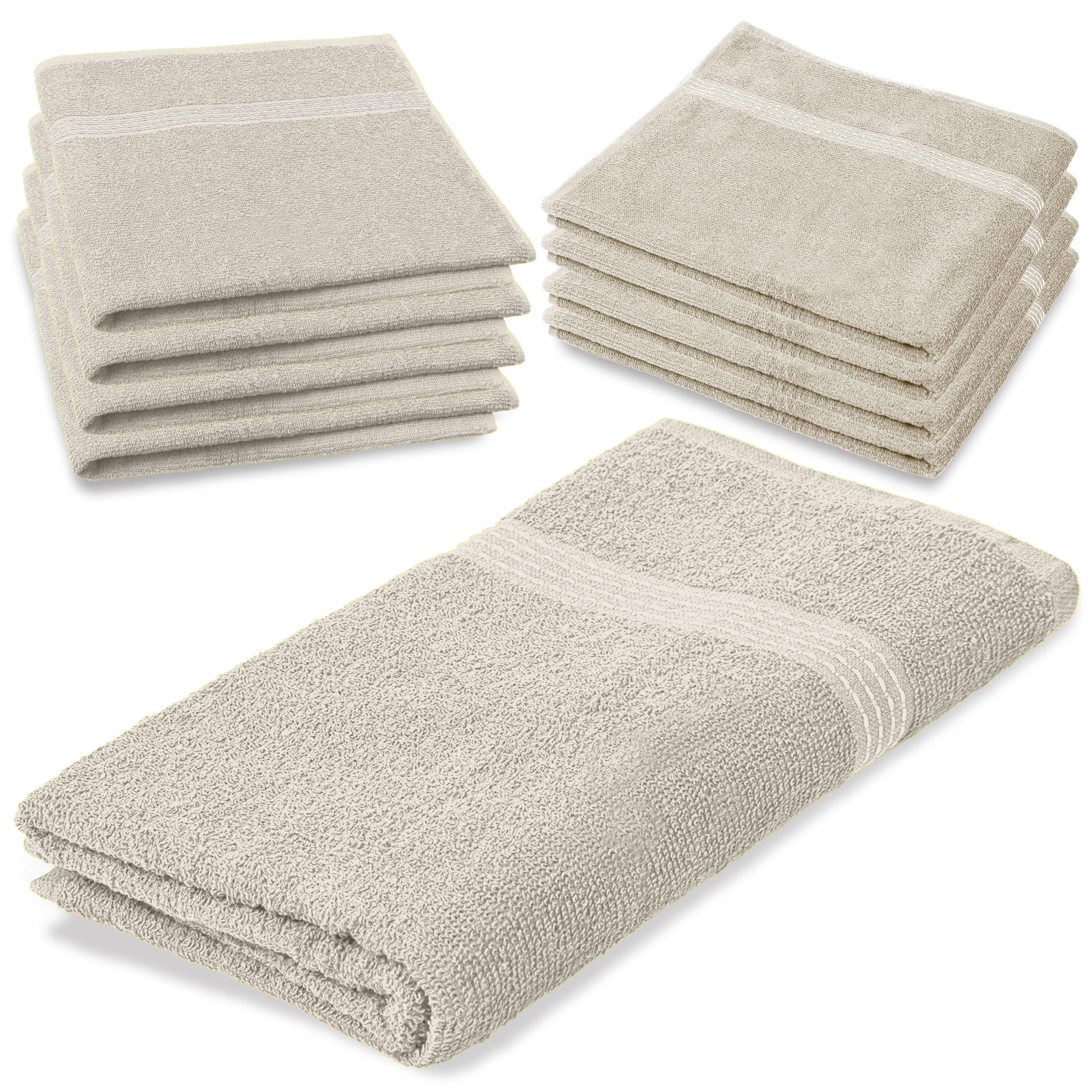 27"x50" White Wholesale Value Bath Towels 48-Pack – Bulk Case of 48