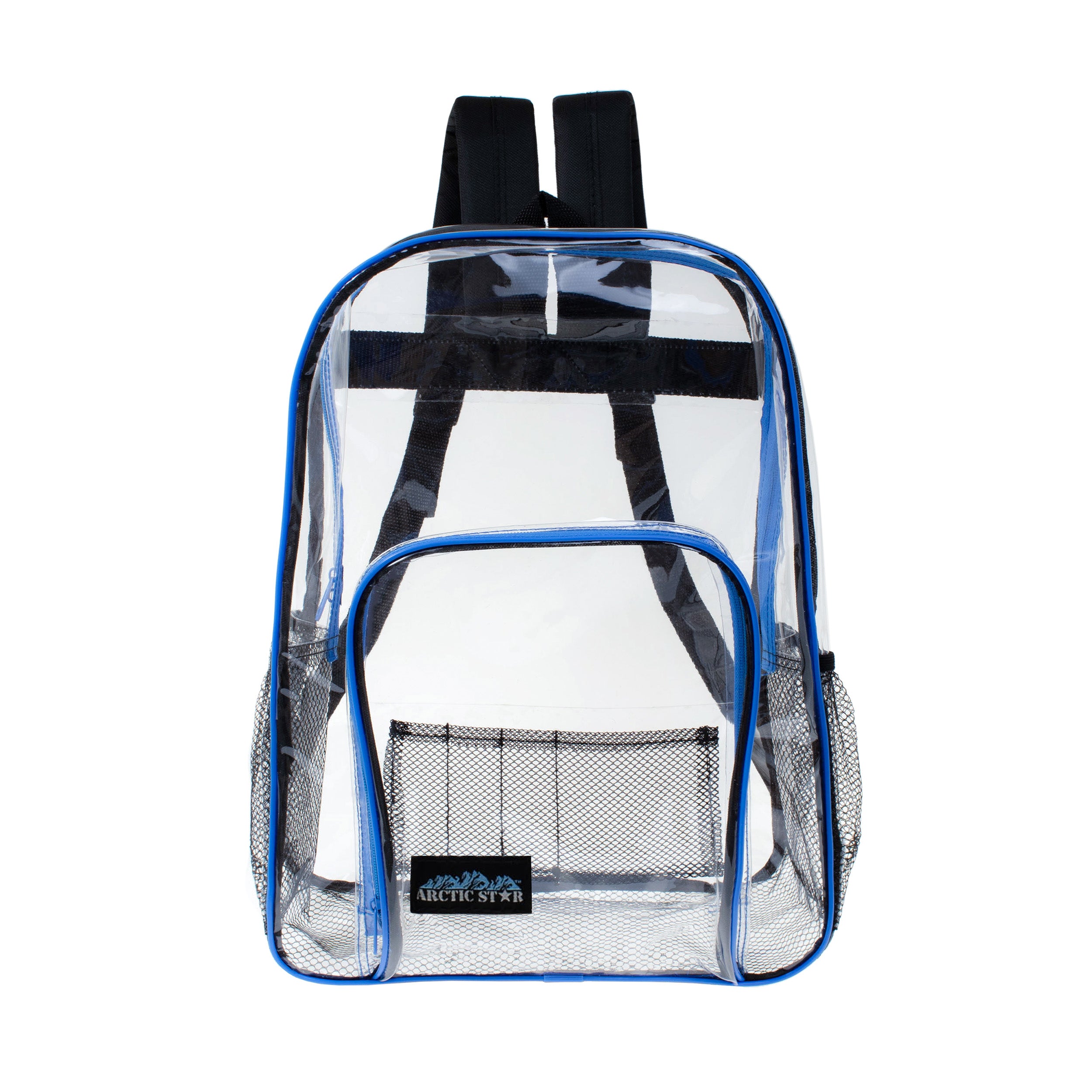 Clear plastic outlet backpacks in bulk