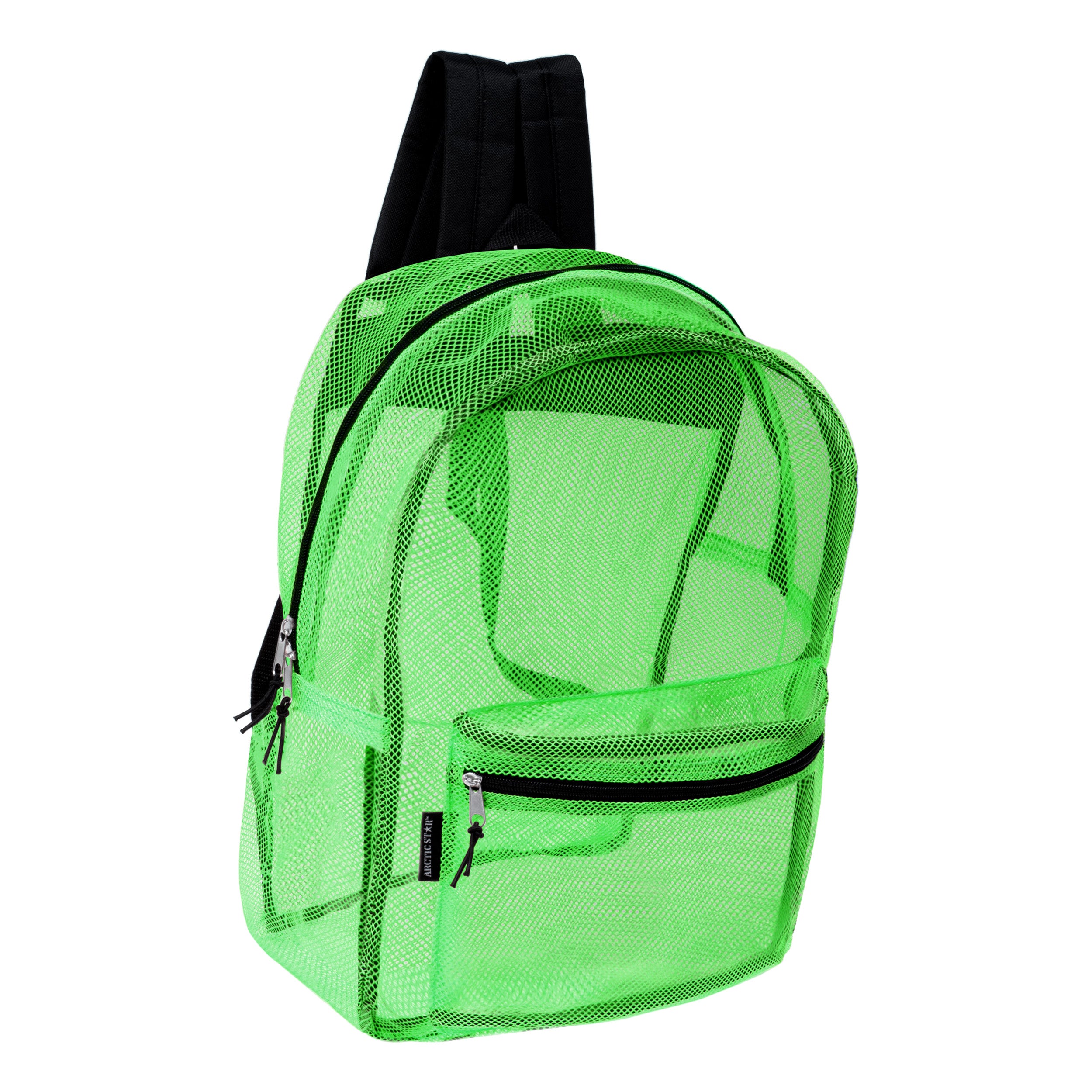 Green mesh clearance backpack