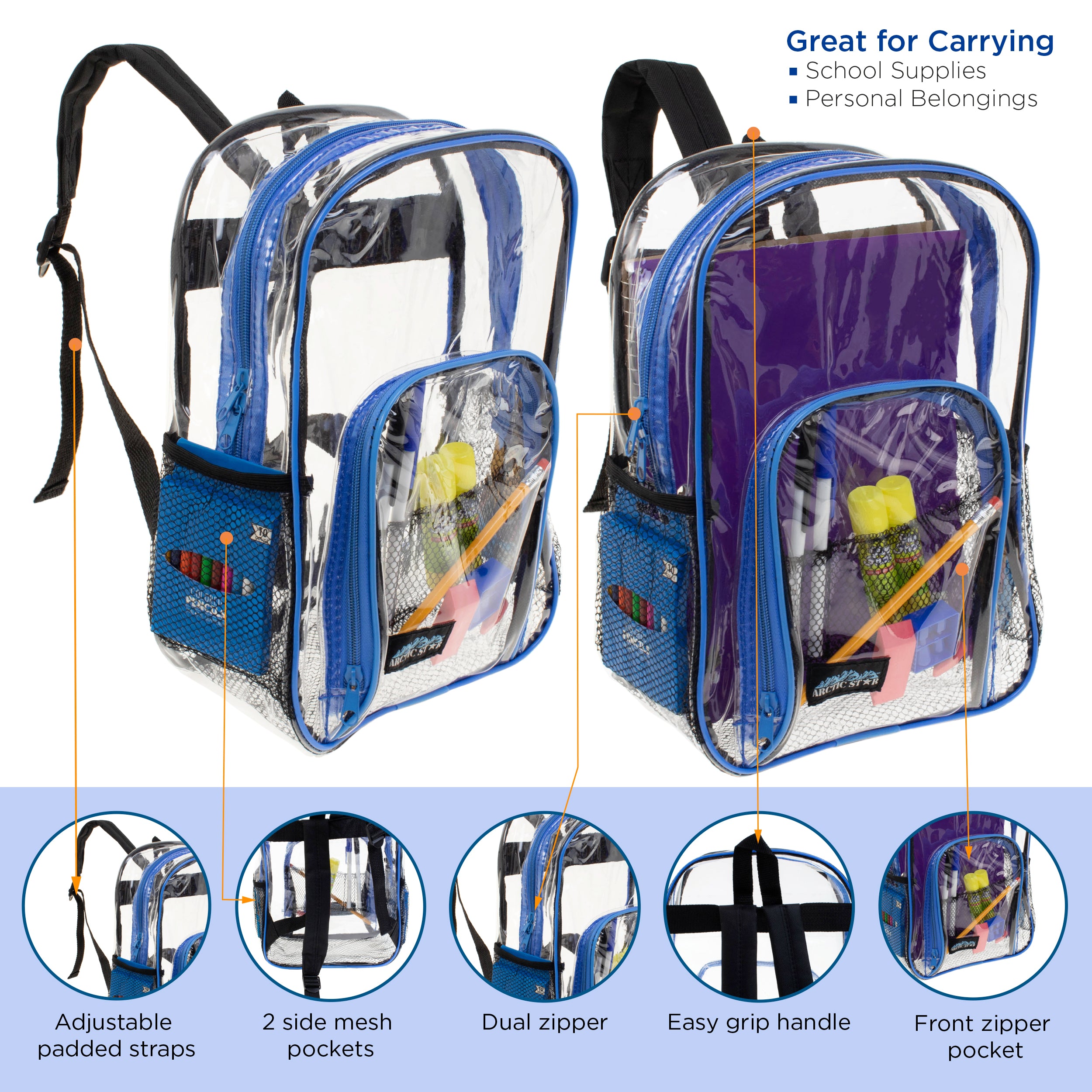 Wholesale Clear and Mesh Backpacks | Backpacks USA