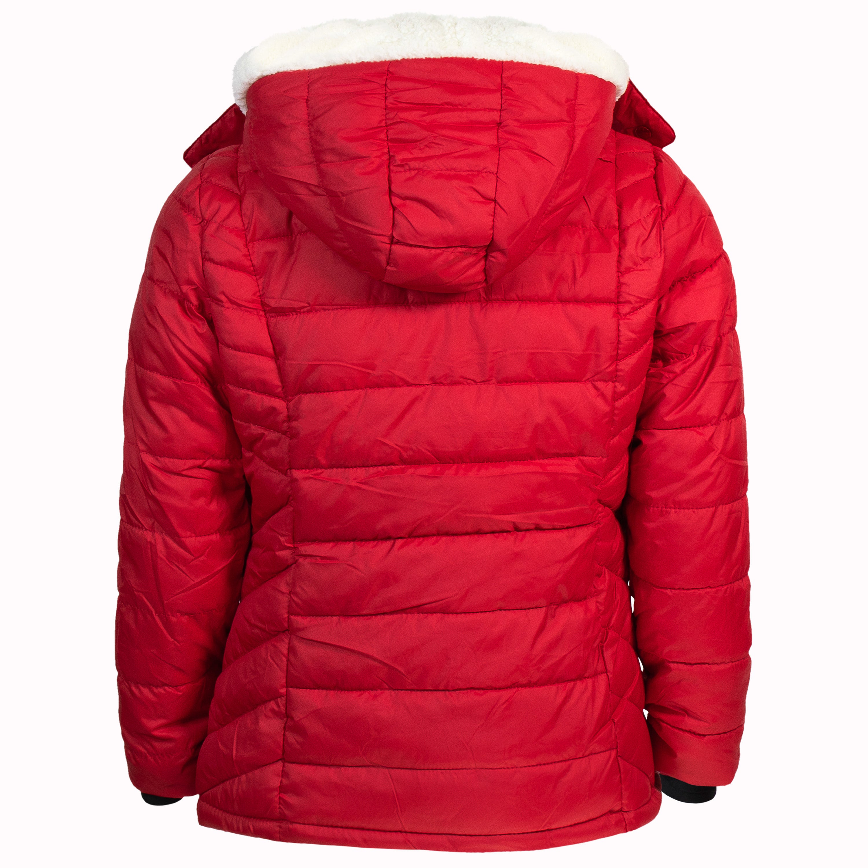 Ladies red winter jacket on sale