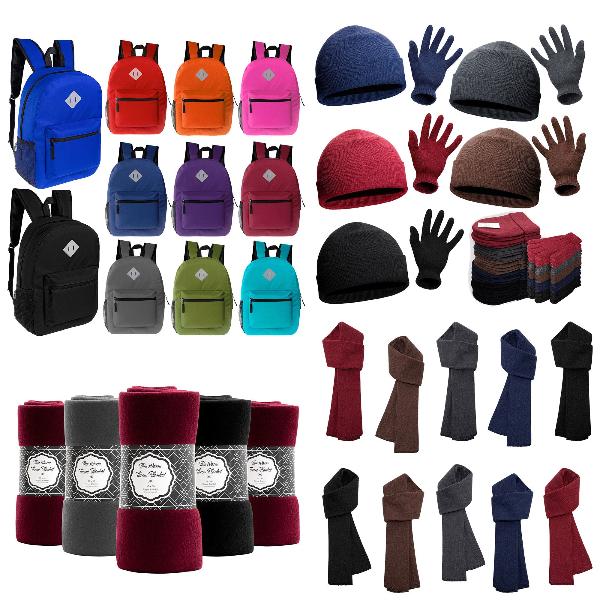 Wholesale Homeless Care Package in Bulk with Backpacks, Hygiene & Winter Items