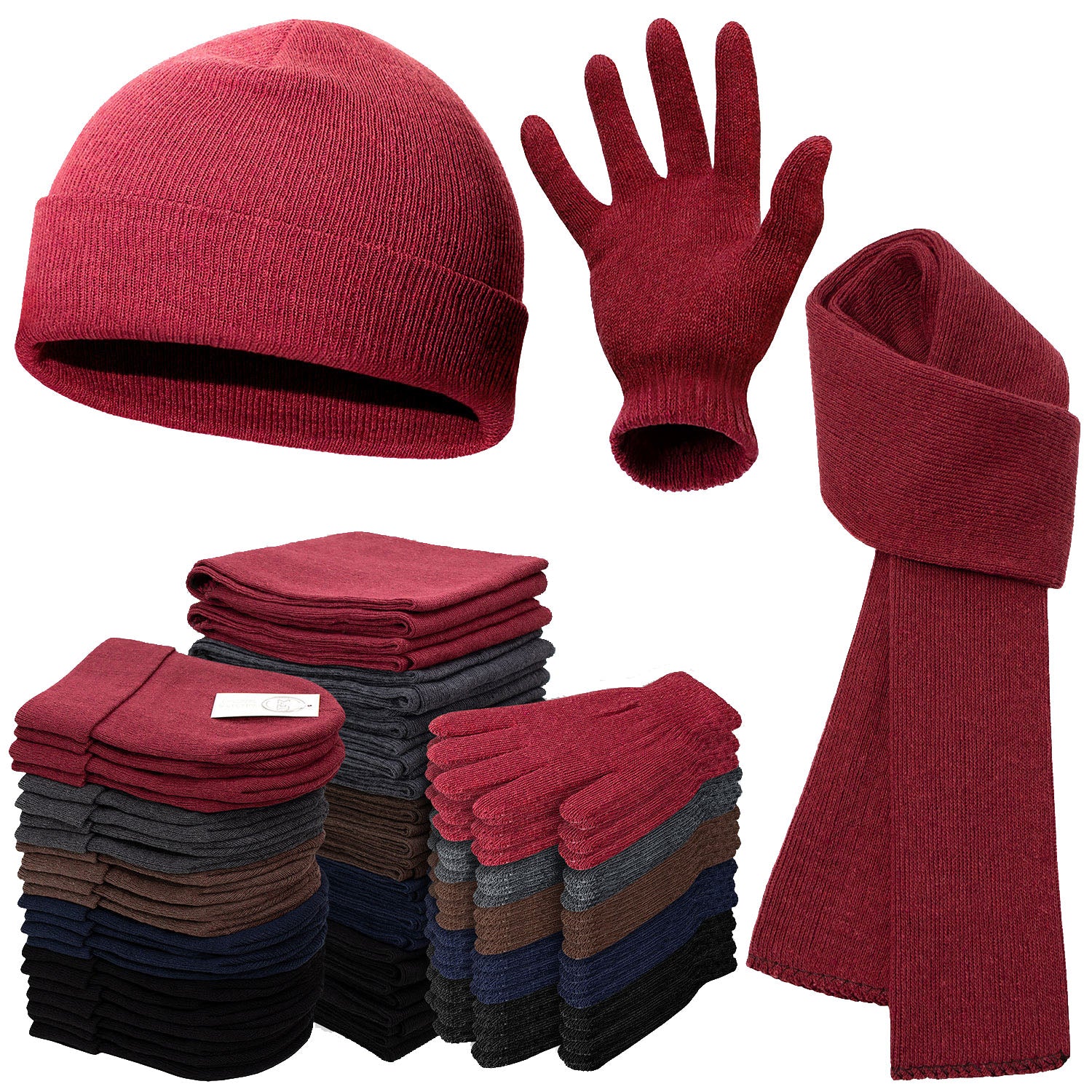 Wholesale winter store hats gloves